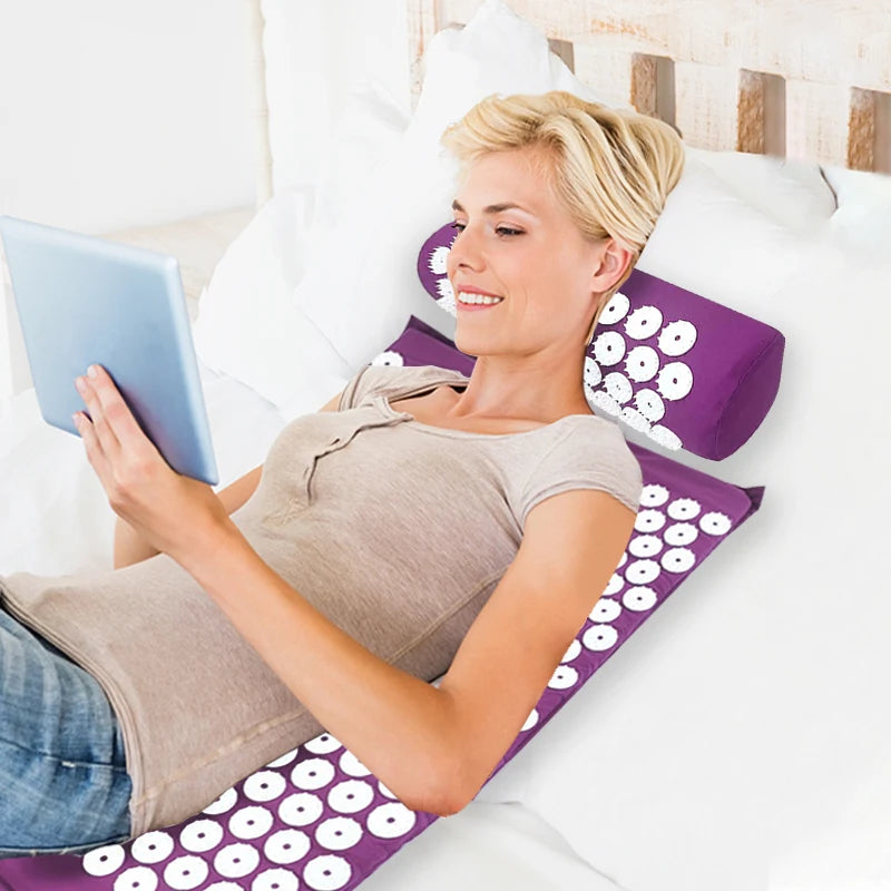 Acupressure Mat and Pillow Set